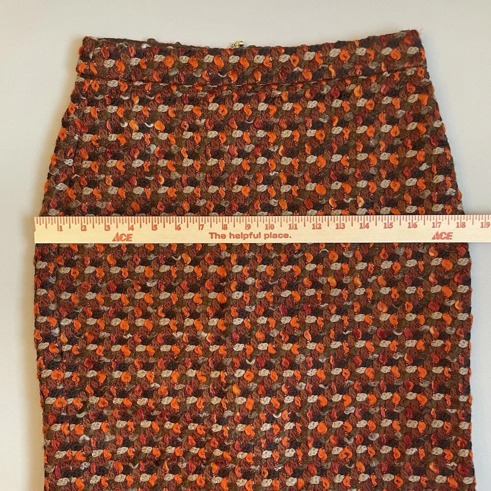 Kate Spade New York Women's Pencil Skirt Wool‎ Tweed Size 4 High Waist Work